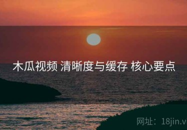 木瓜视频 清晰度与缓存 核心要点