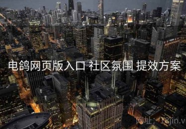 电鸽网页版入口 社区氛围 提效方案