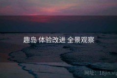 趣岛 体验改进 全景观察