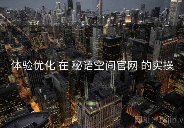 体验优化 在 秘语空间官网 的实操