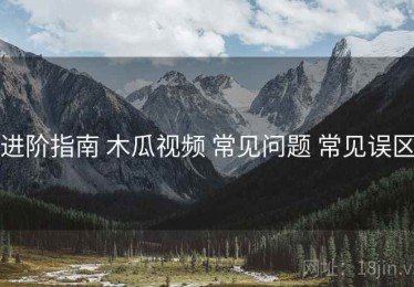 进阶指南 木瓜视频 常见问题 常见误区