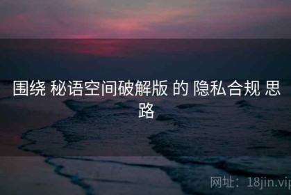 围绕 秘语空间破解版 的 隐私合规 思路