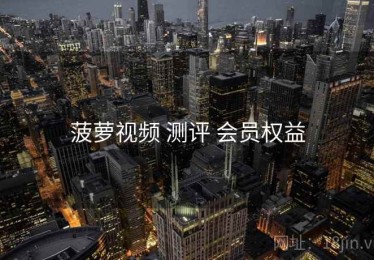 菠萝视频 测评 会员权益