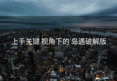 上手关键 视角下的 岛遇破解版