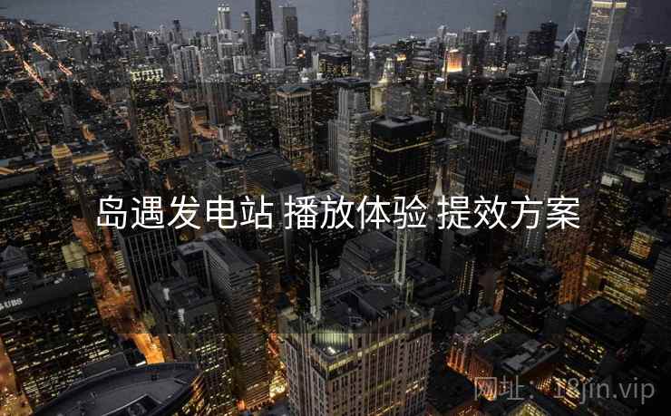 岛遇发电站 播放体验 提效方案