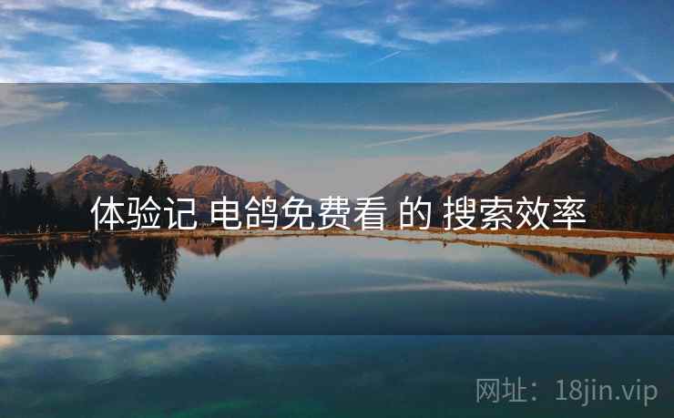 体验记 电鸽免费看 的 搜索效率