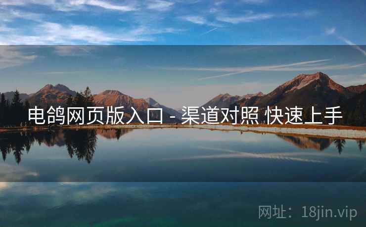 电鸽网页版入口 - 渠道对照 快速上手