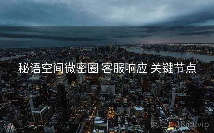 秘语空间微密圈 客服响应 关键节点