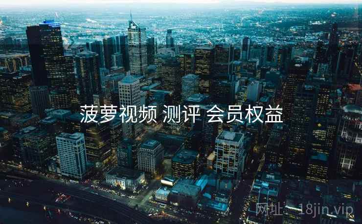 菠萝视频 测评 会员权益