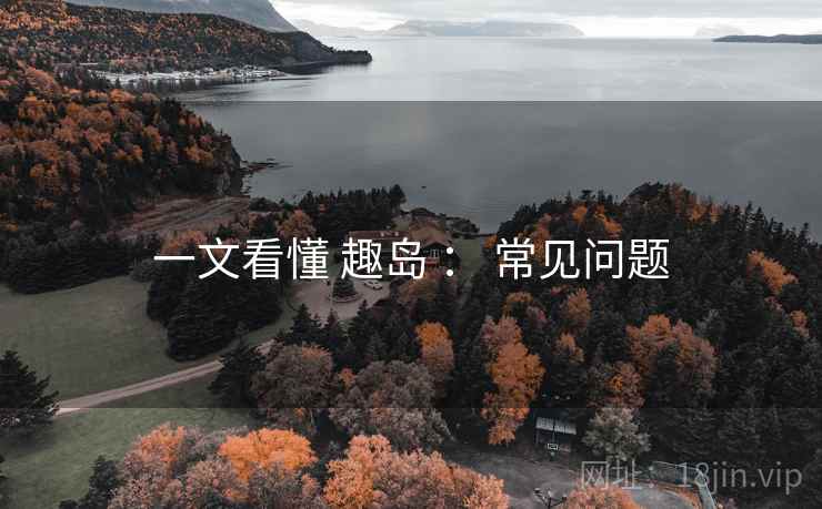一文看懂 趣岛 ： 常见问题