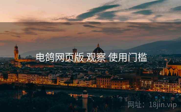 电鸽网页版 观察 使用门槛