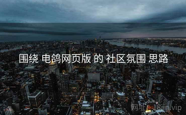 围绕 电鸽网页版 的 社区氛围 思路