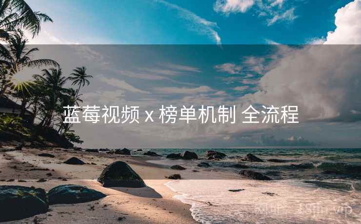 蓝莓视频 x 榜单机制 全流程