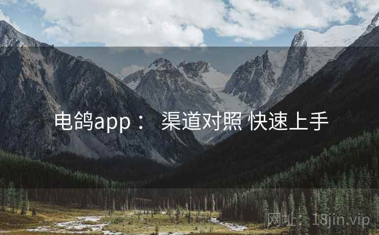电鸽app ： 渠道对照 快速上手
