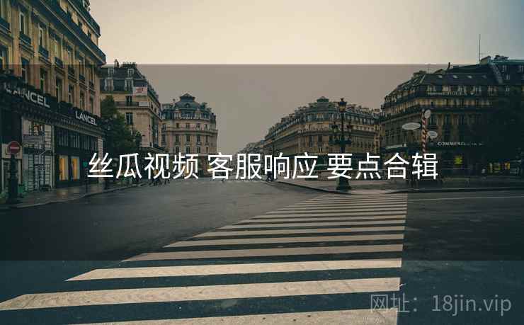 丝瓜视频 客服响应 要点合辑
