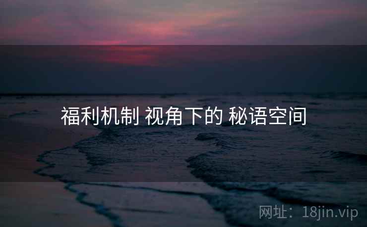 福利机制 视角下的 秘语空间