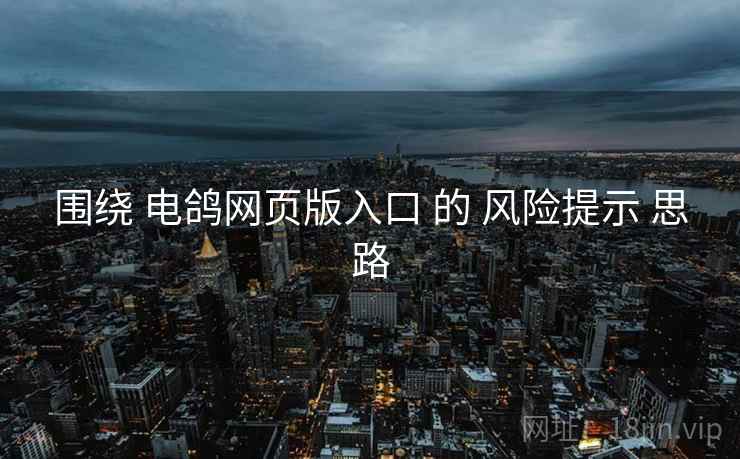 围绕 电鸽网页版入口 的 风险提示 思路