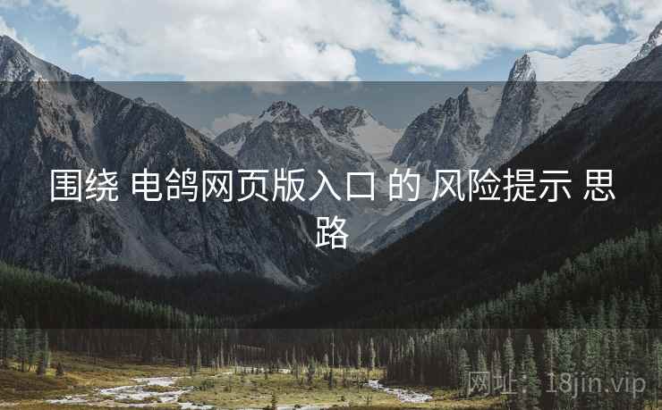 围绕 电鸽网页版入口 的 风险提示 思路