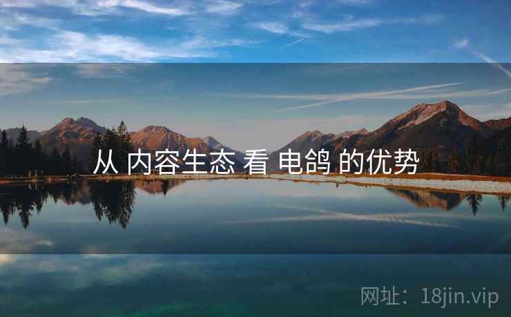 从 内容生态 看 电鸽 的优势