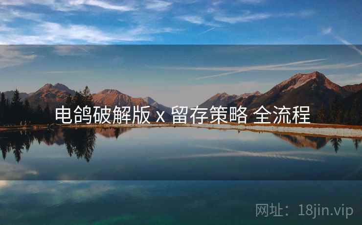 电鸽破解版 x 留存策略 全流程