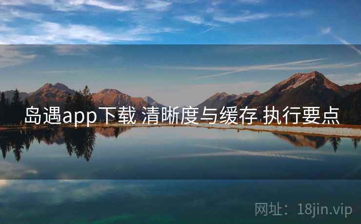 岛遇app下载 清晰度与缓存 执行要点